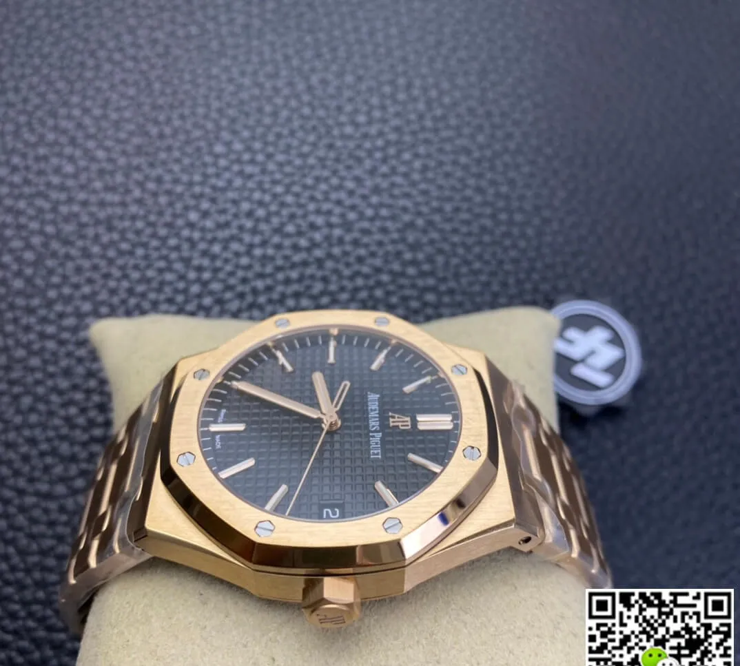 Audemars Piguet Royal Oak 15500OR.OO.1220OR.01 ZF Factory 1:1 Best Edition Replica Watch Gold Strap